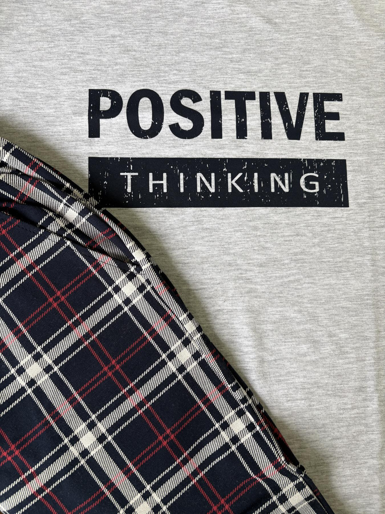 Піжама чоловіча комплект Positive thinking (штани+футболка) - Зображення 7