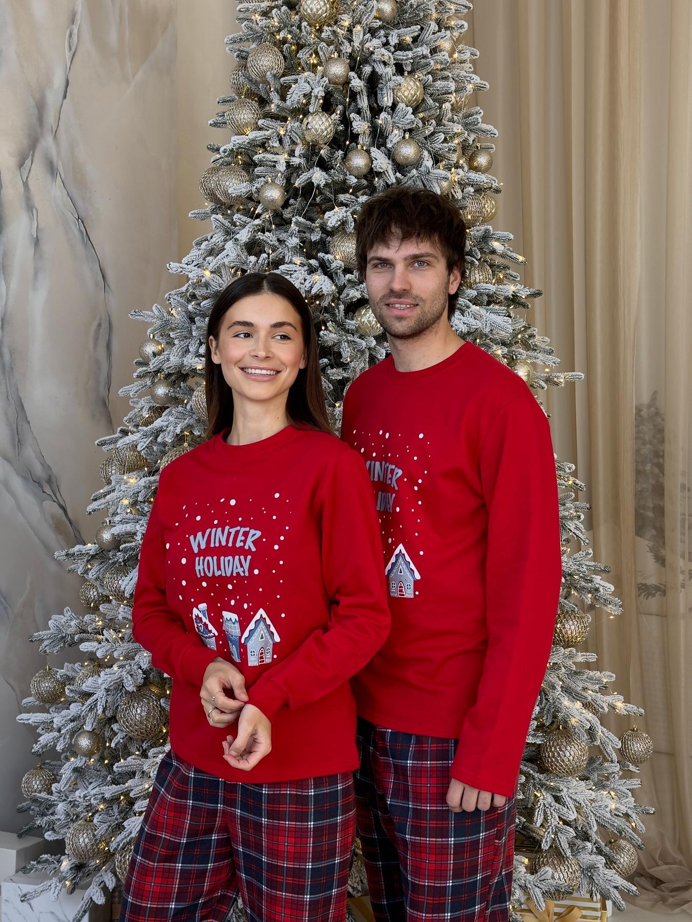 Новорічна тепла жіноча піжама COSY з начосом Winter Holiday - Зображення 6