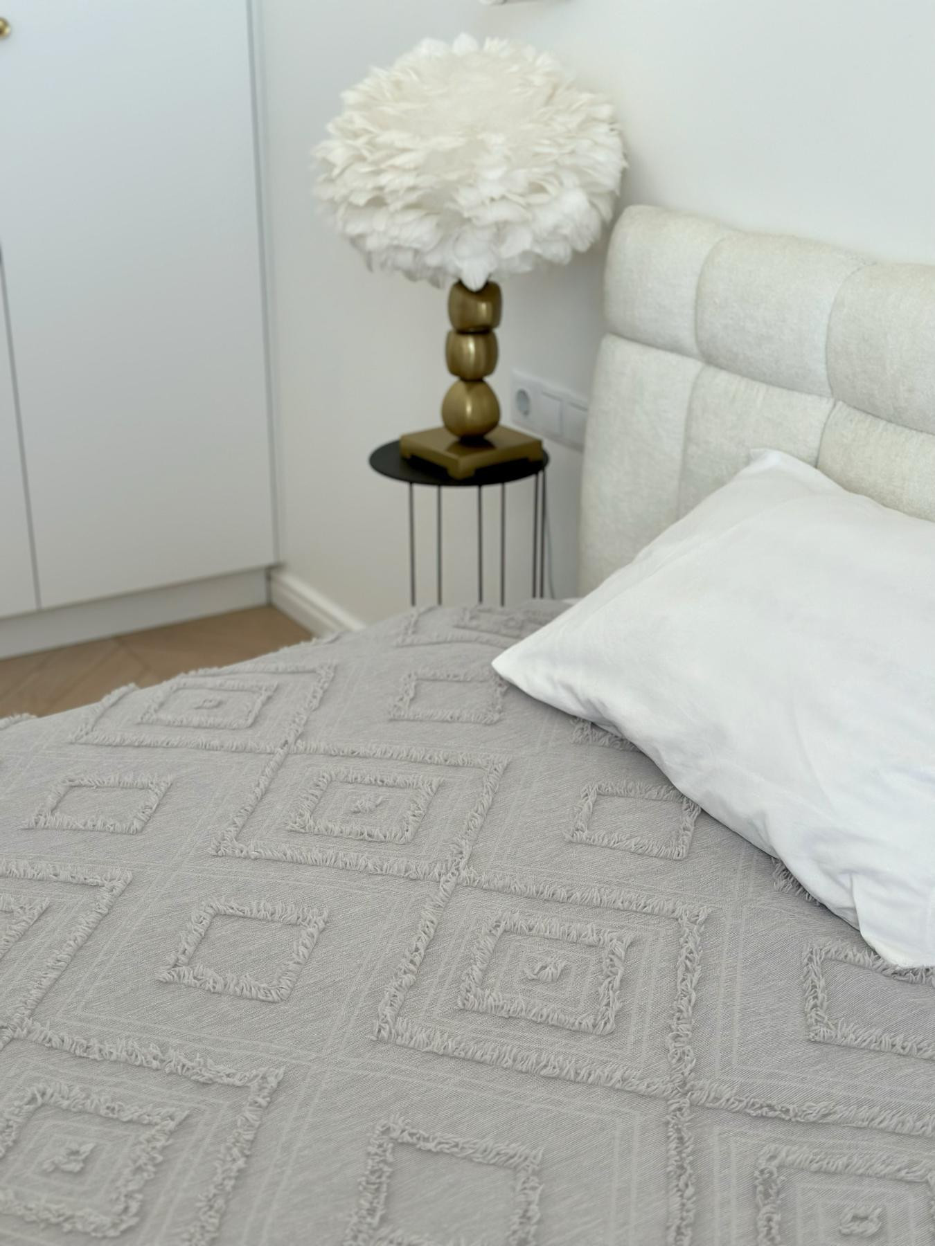 Покривало Diamond Nordic 200x220 см, світло-сірий - Зображення 2