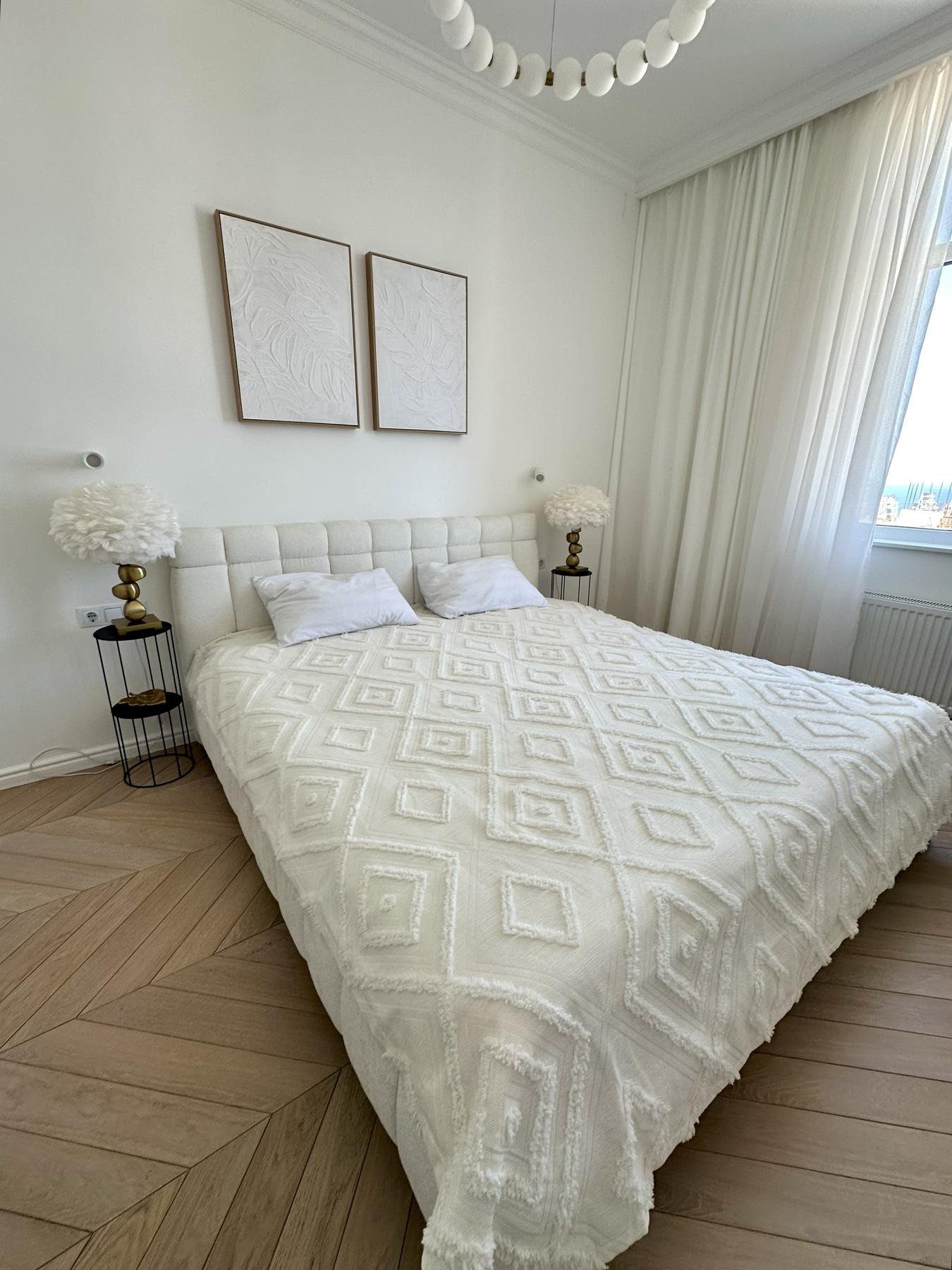 Покривало Diamond Nordic 180x200 см, молочний - Зображення 4