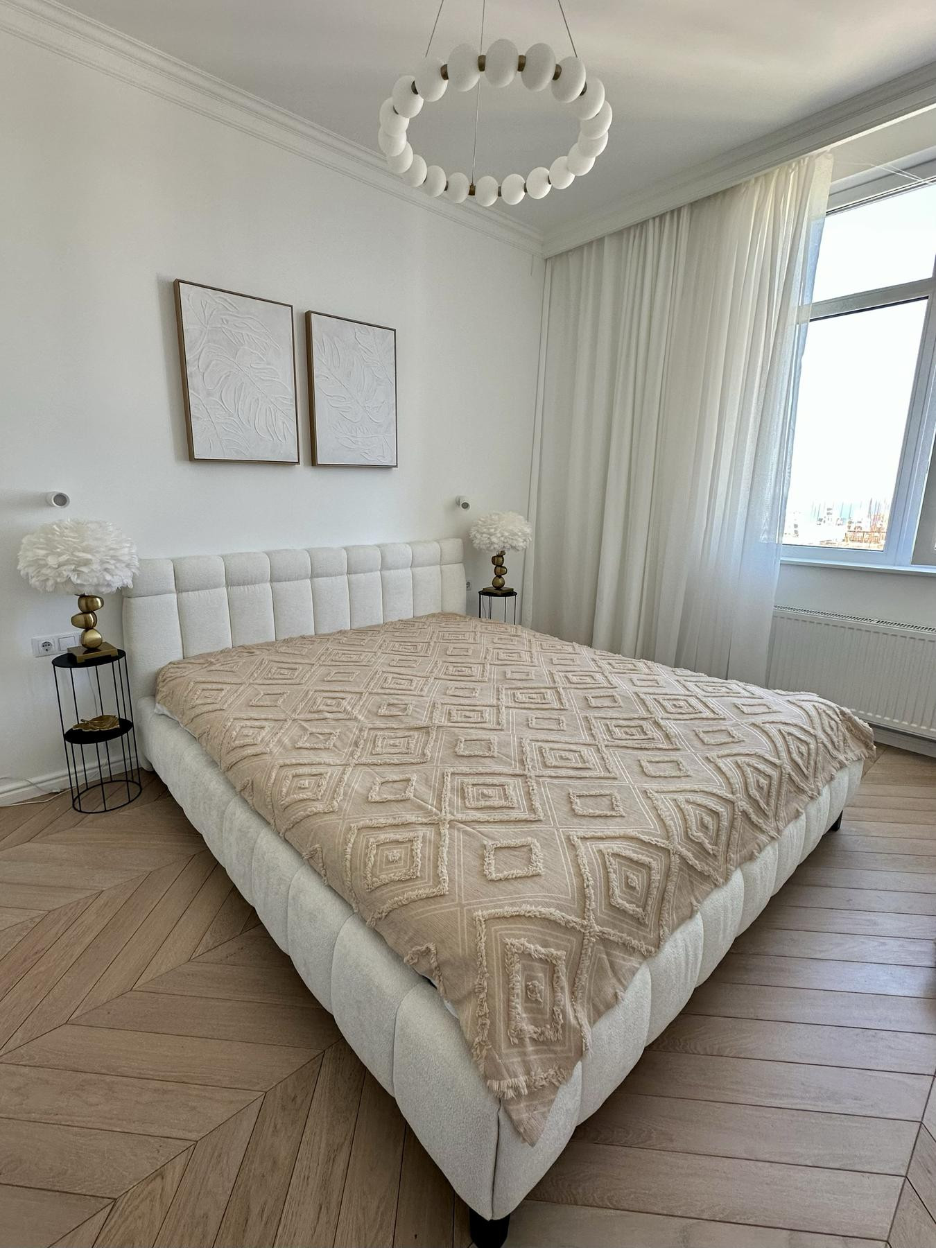 Покривало Diamond Nordic 200×220 см, бежевий