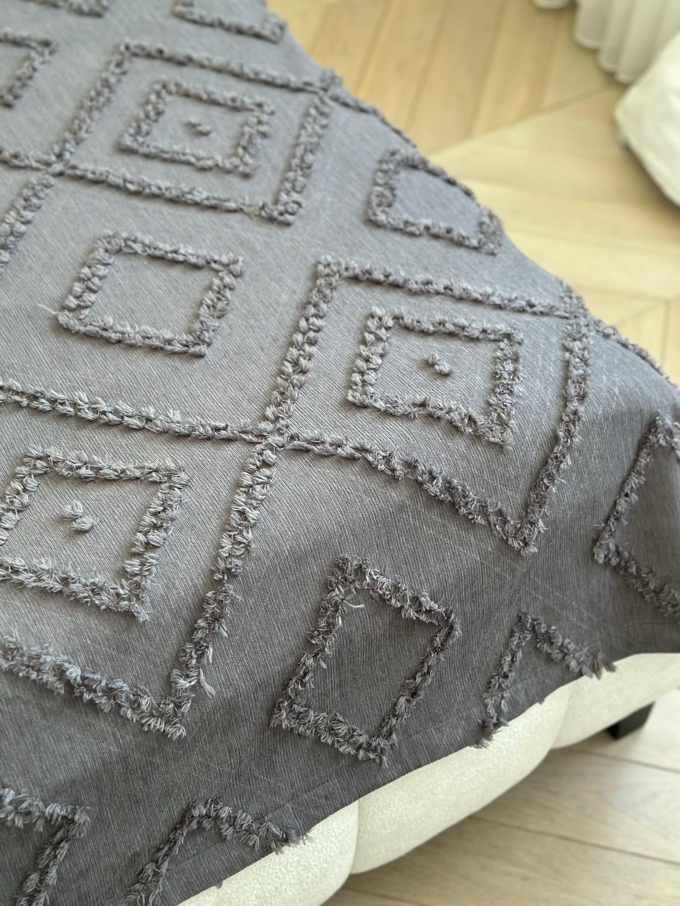 Покривало Diamond Nordic 200x220 см, графіт - Зображення 6