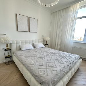 Покривало Diamond Nordic 200×220 см, світло-сірий