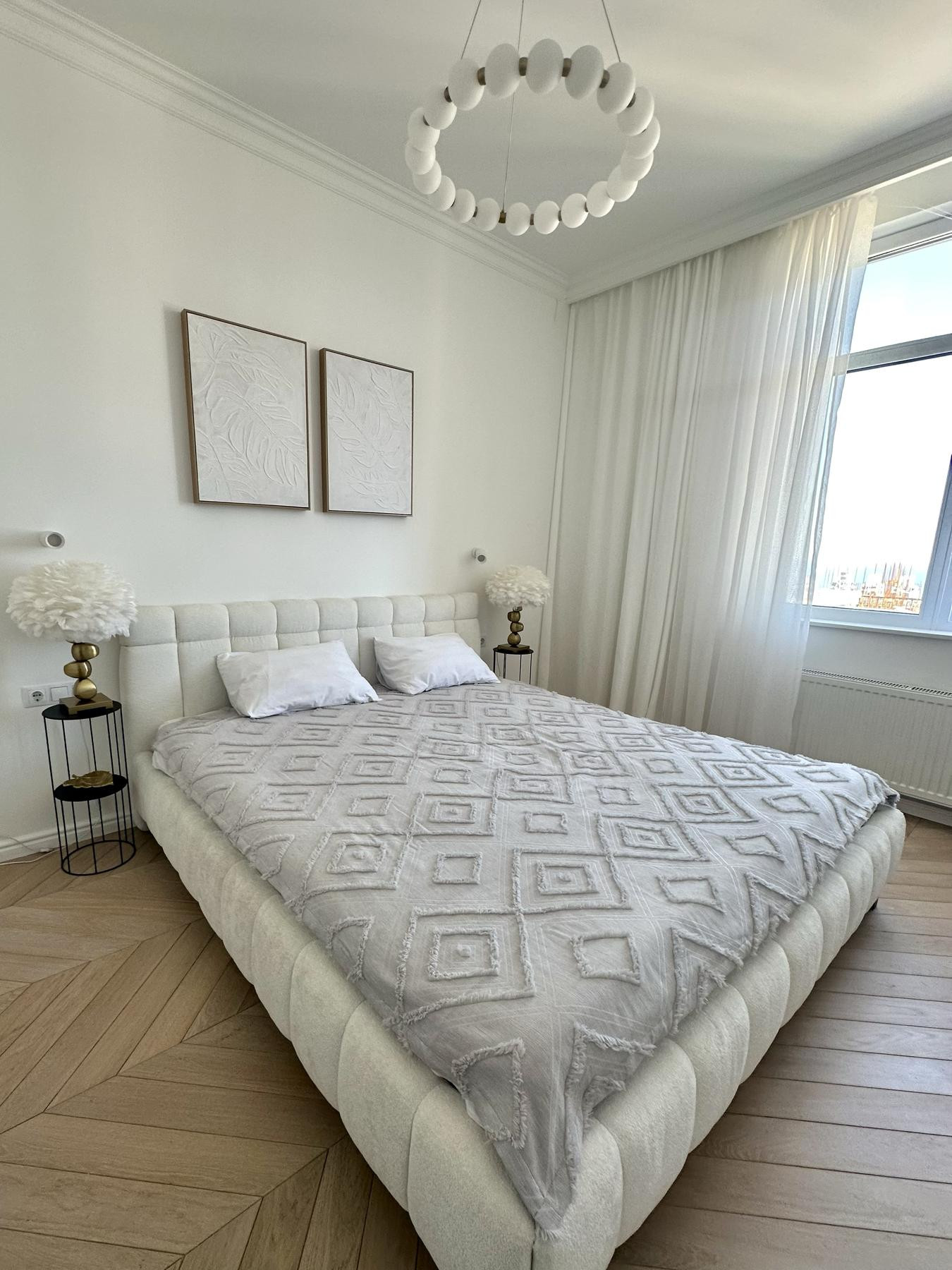 Покривало Diamond Nordic 200×220 см, світло-сірий