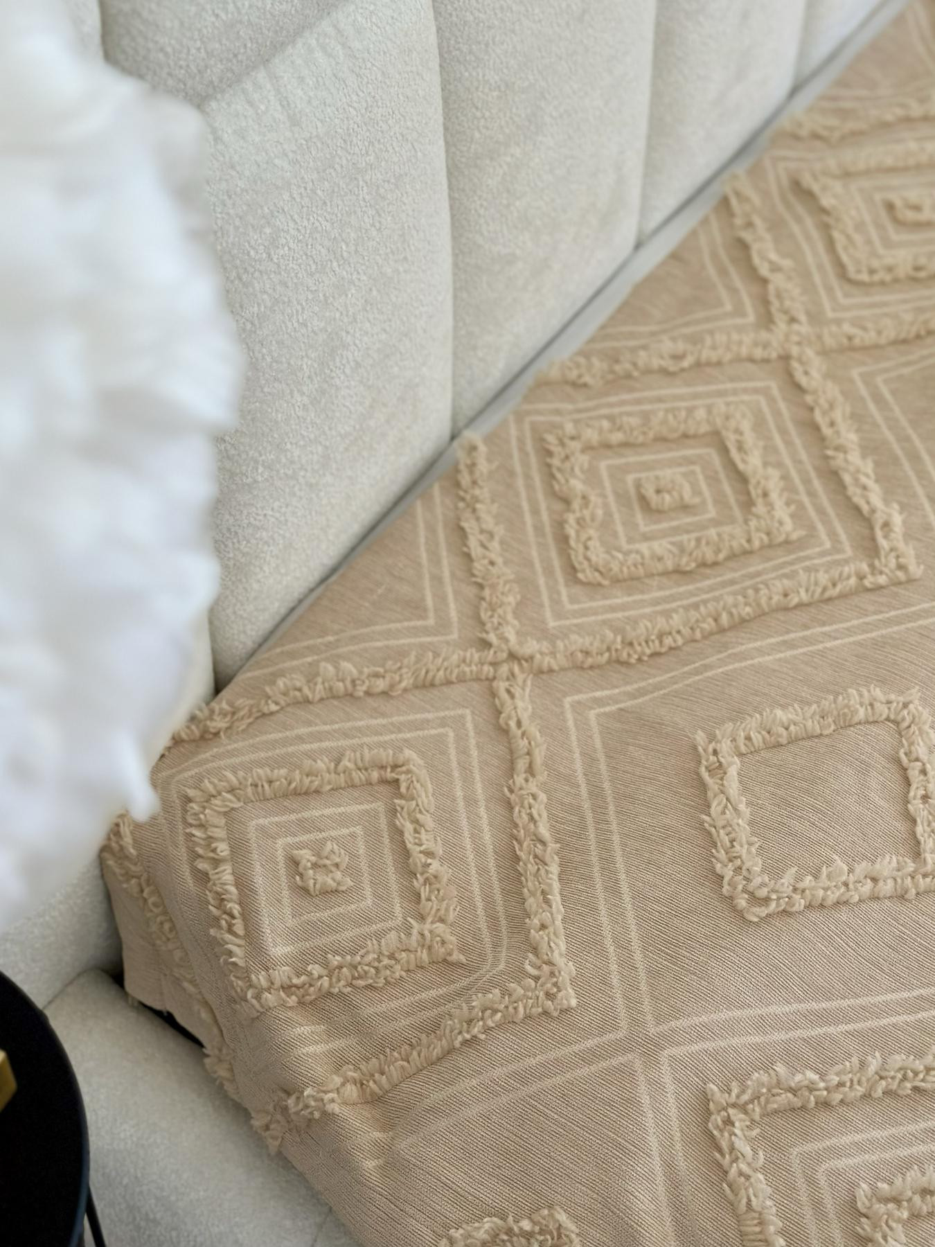Покривало Diamond Nordic 200x220 см, бежевий - Зображення 3