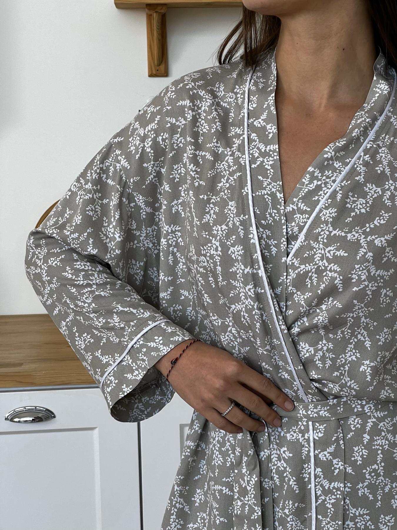 Жіночий халат COSY зі штапелю Ніжність - Зображення 5