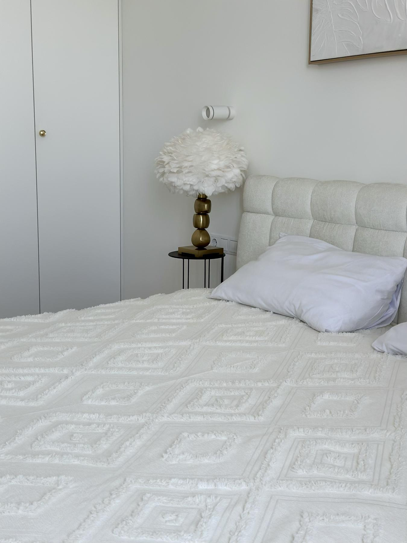 Покривало Diamond Nordic 200x220 см, молочний - Зображення 3